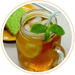 Matcha Zitronenverbene Ice Tea